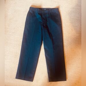 Dockers Black chino flat front relaxed fit Khakis